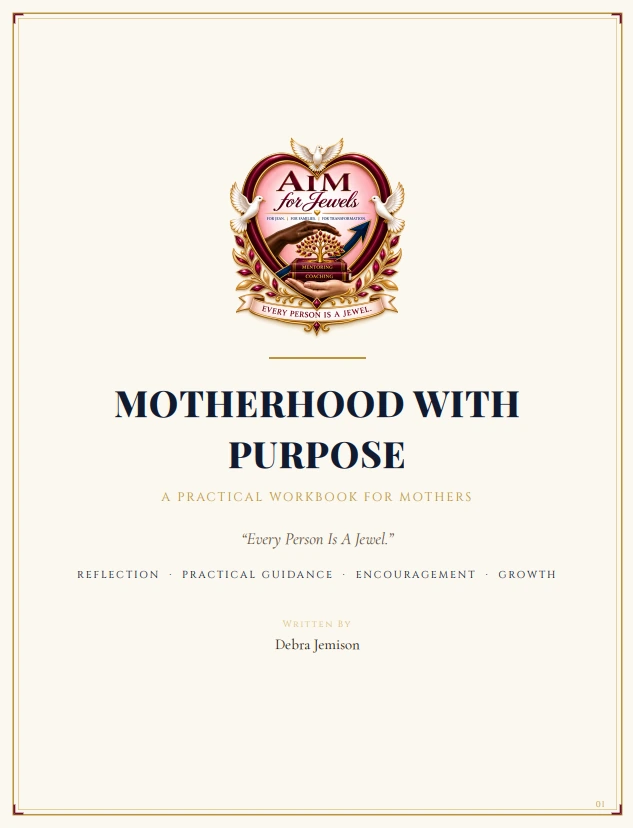Cover of Motherhood with Purpose, a practical workbook for mothers
